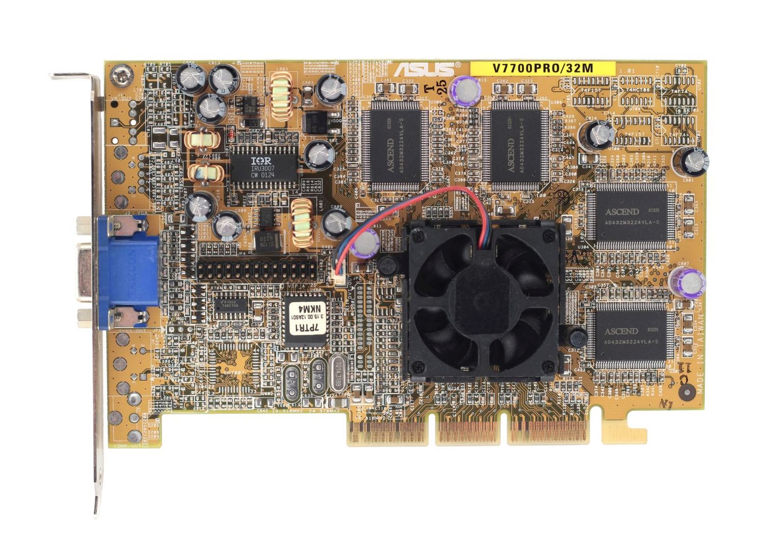 Grafische kaart nVidia GeForce2 GTS 32MB DDR AGP 4x VGA NV15 Board ASUS V7700